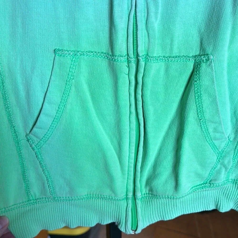Ragwear Savannah Georgia Sunbleached Green  Orange Zip Up Hoodie Size Small